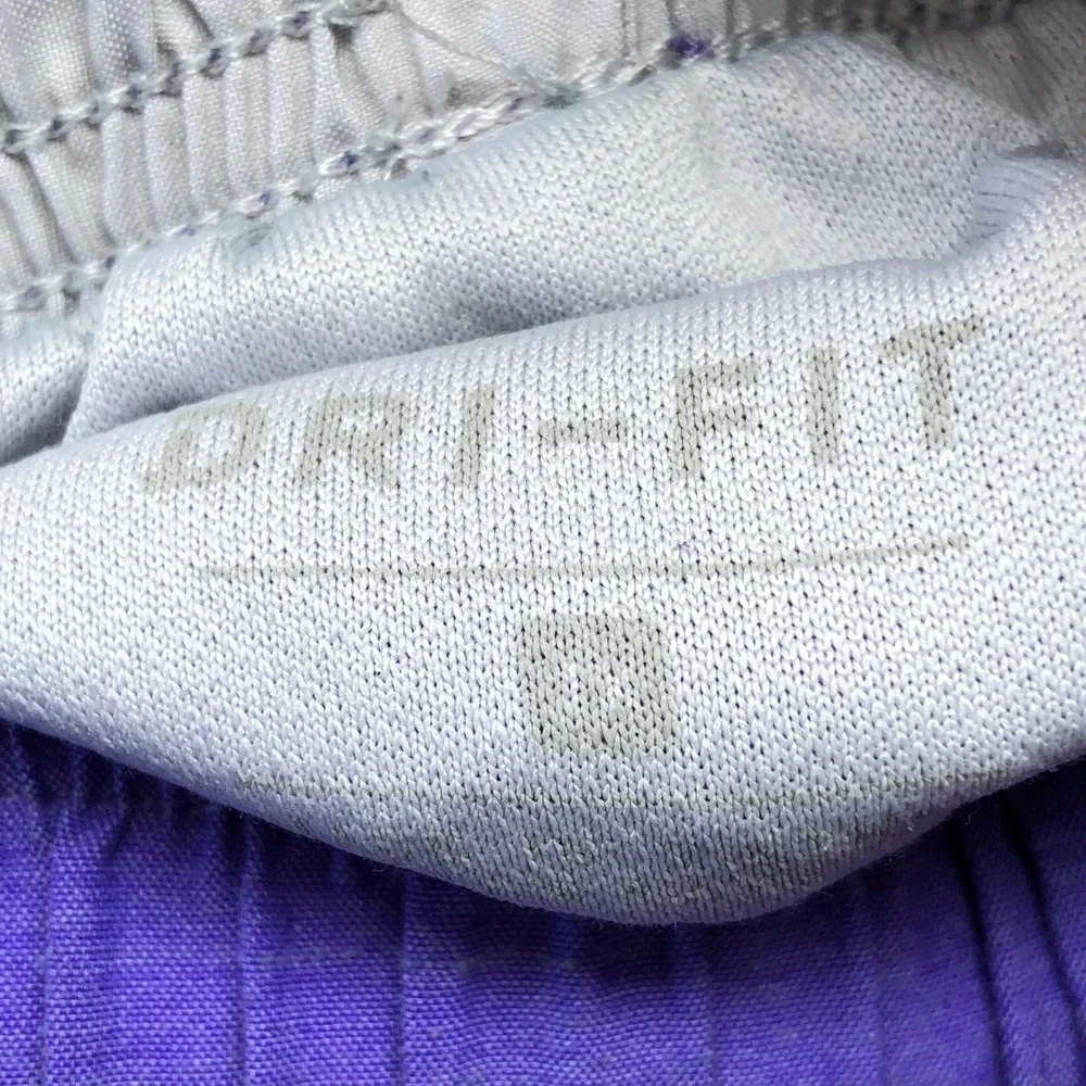 Nike Womens Dri-FIT Running Shorts Purple White Trim Athletic Size L